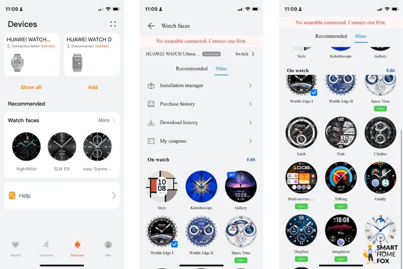 Вы можете увидеть приложение Huawei Health.